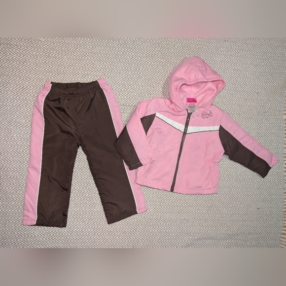 Adorable Pink and Brown Kids' Hoodie Set NWOT - Picture 3 of 9